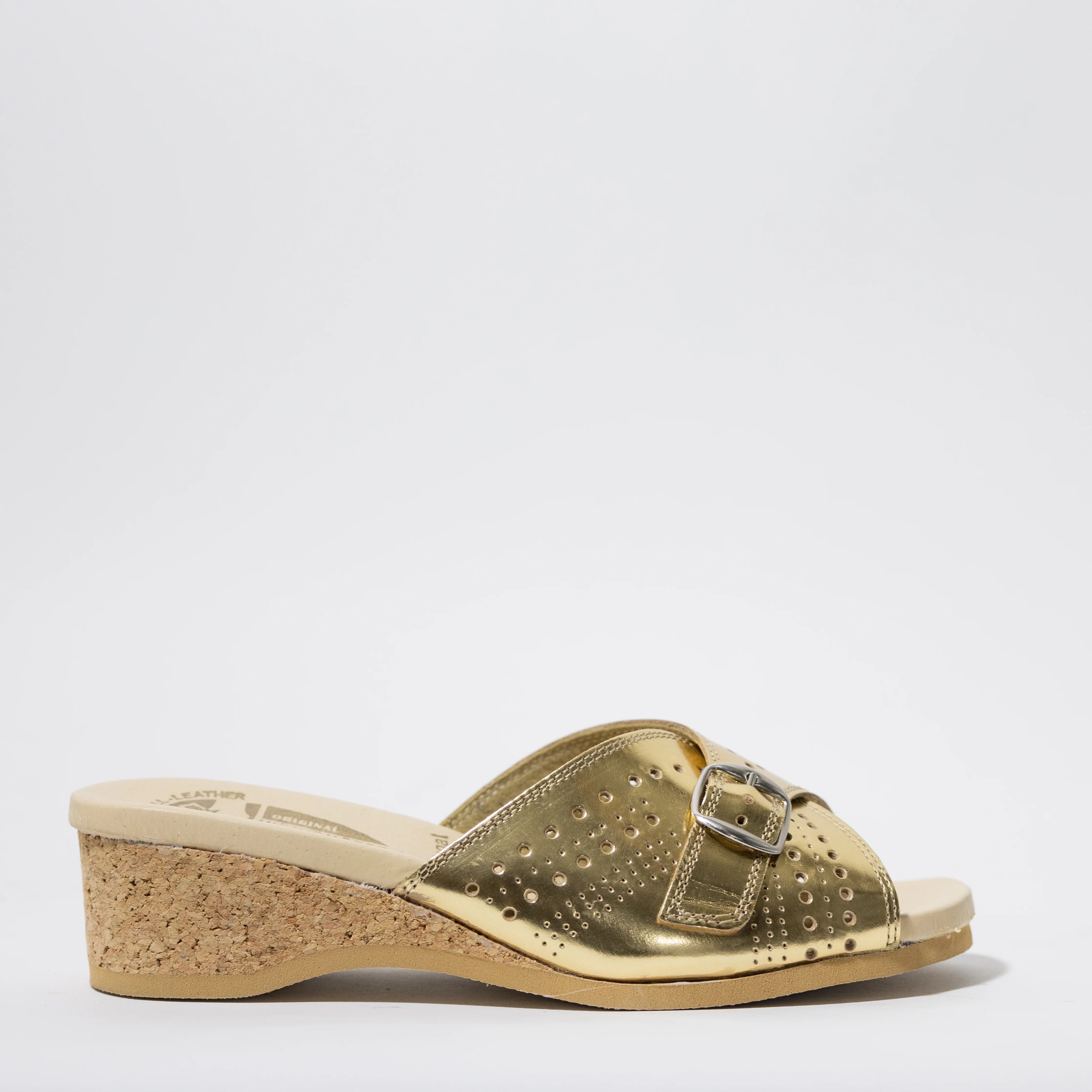 WORISHOFER 251 SLIP ON FLATS IN GOLD - Image 4