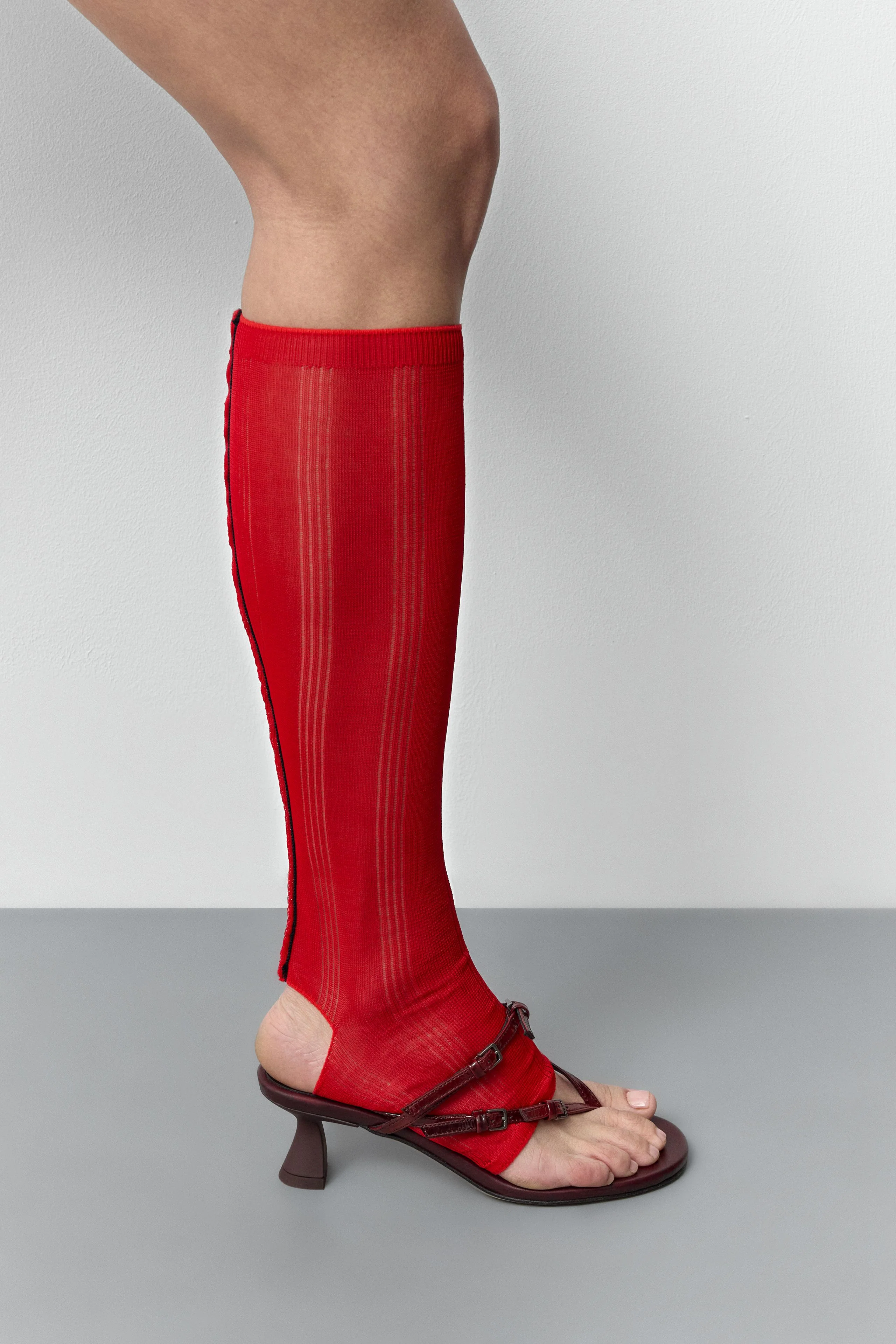 MIISTA Abisai Burgundy Mini Buckled Sandals - Image 15
