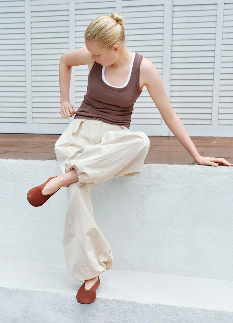 VAGABOND ALEYA SOFT FLATS IN RUST - Image 5