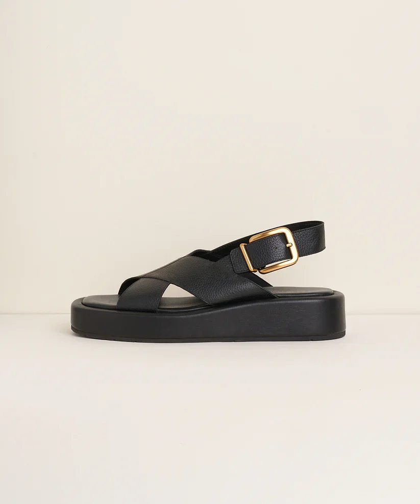 CHAROLETTE STONE ANTO SANDAL IN BLACK - Image 4