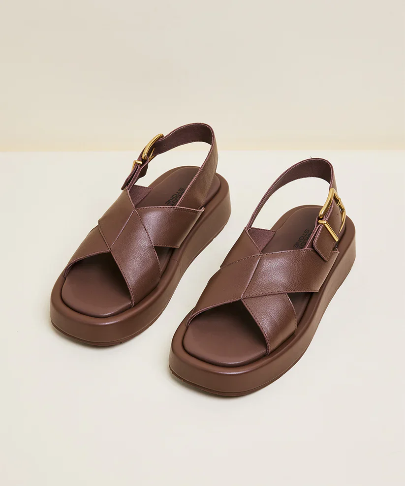 CHAROLETTE STONE ANTO SANDAL IN UMBER - Image 4
