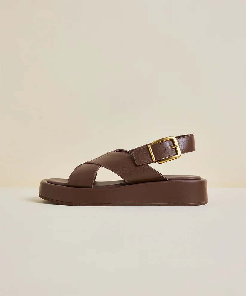 CHAROLETTE STONE ANTO SANDAL IN UMBER - Image 5