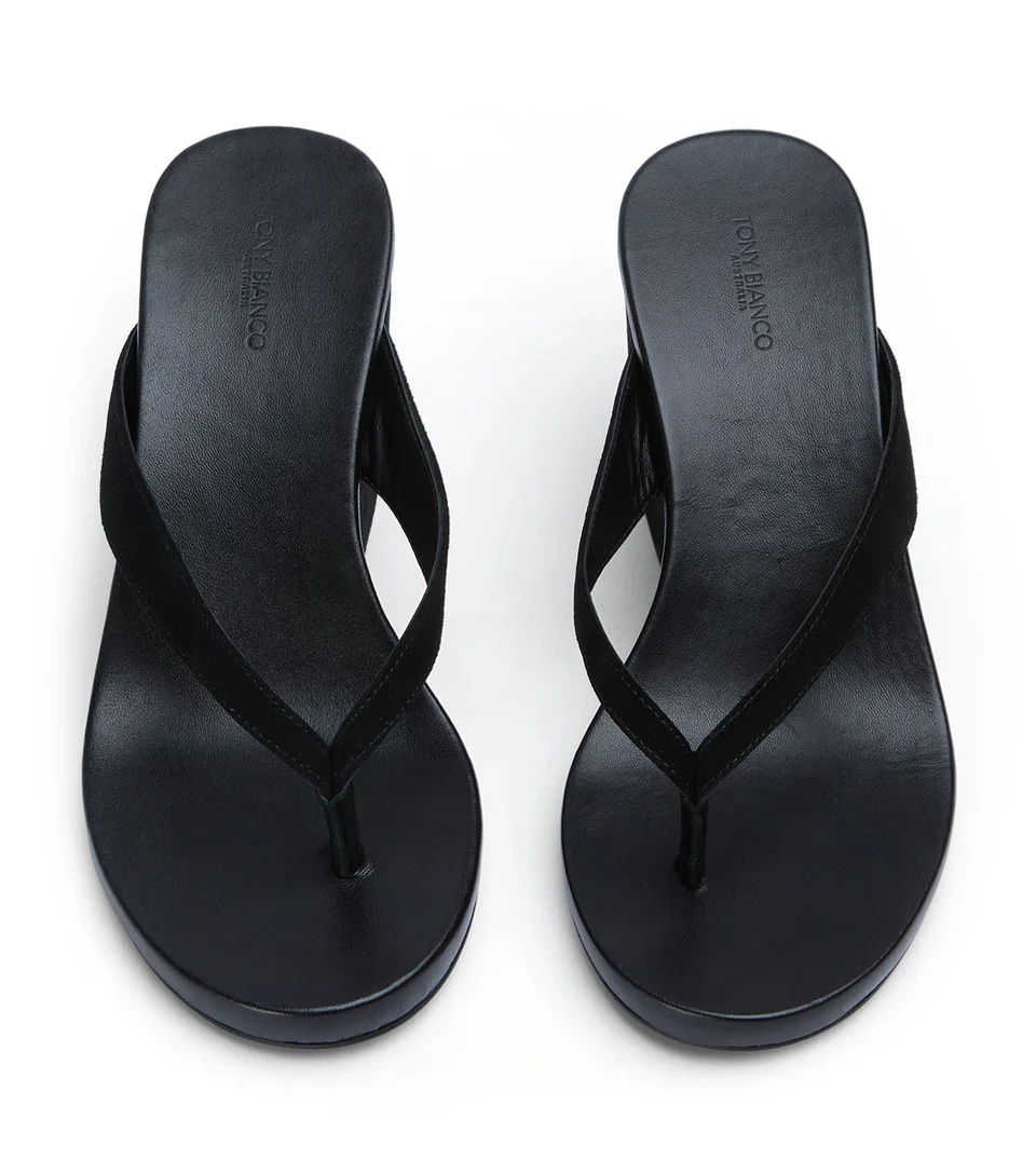 TONY BIANCO AVANTI SUEDE WEDGE THONG - Image 3