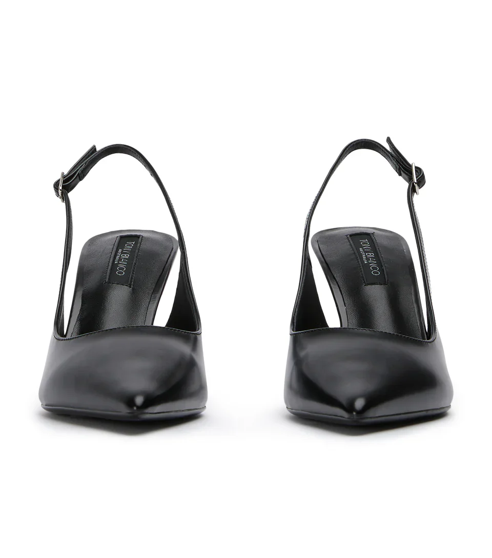 TONY BIANCO BAZ SLING BACK HEEL BLACK PAT - Image 3