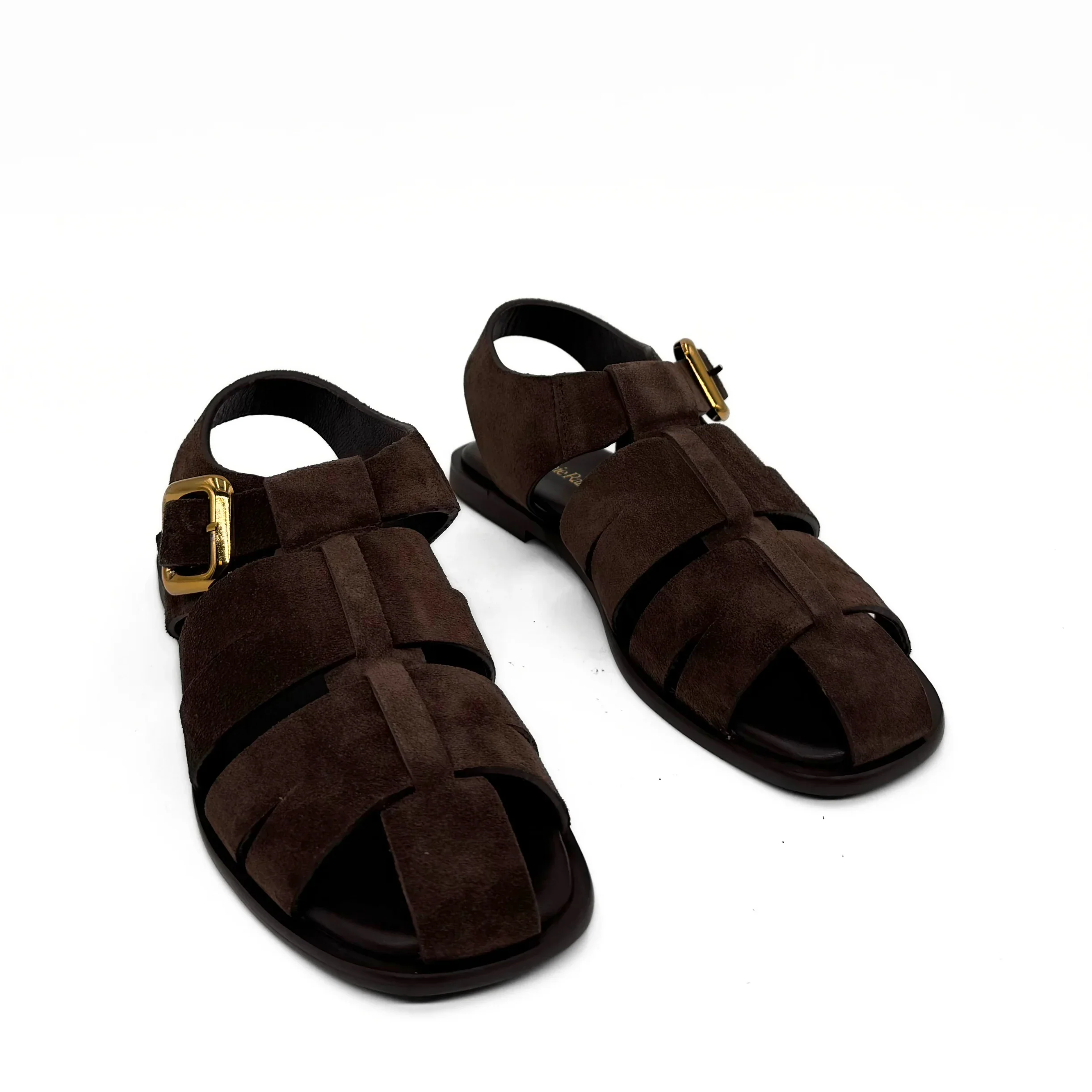 AMIE RAFA BERTHA SUEDE FISHERMAN IN BROWN - Image 5