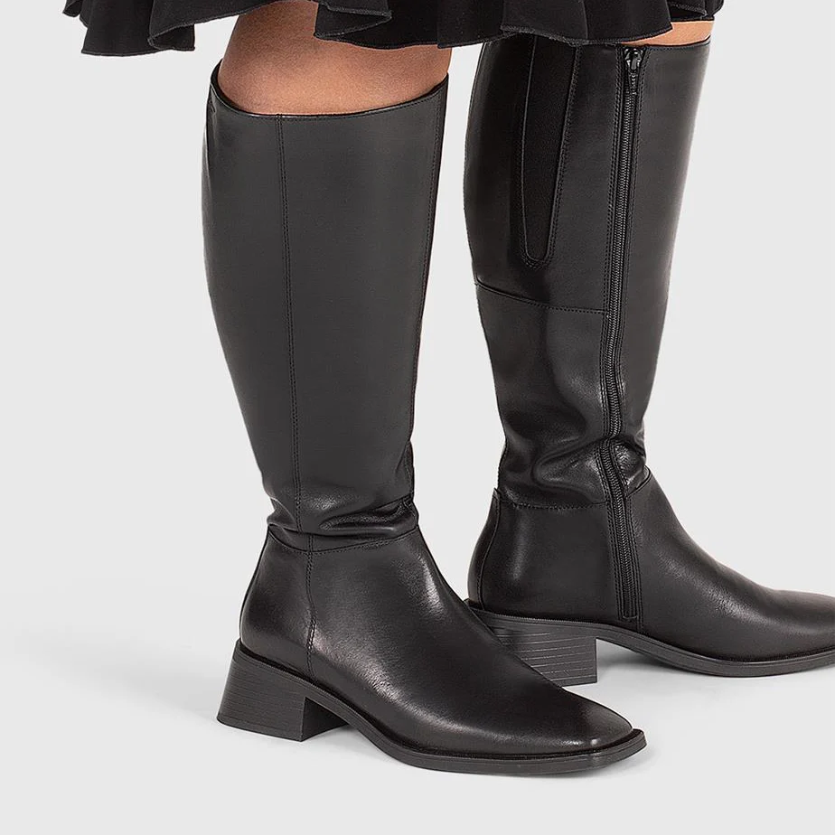 VAGABOND BLANCA TALL WIDE CALF -BLACK - Image 2