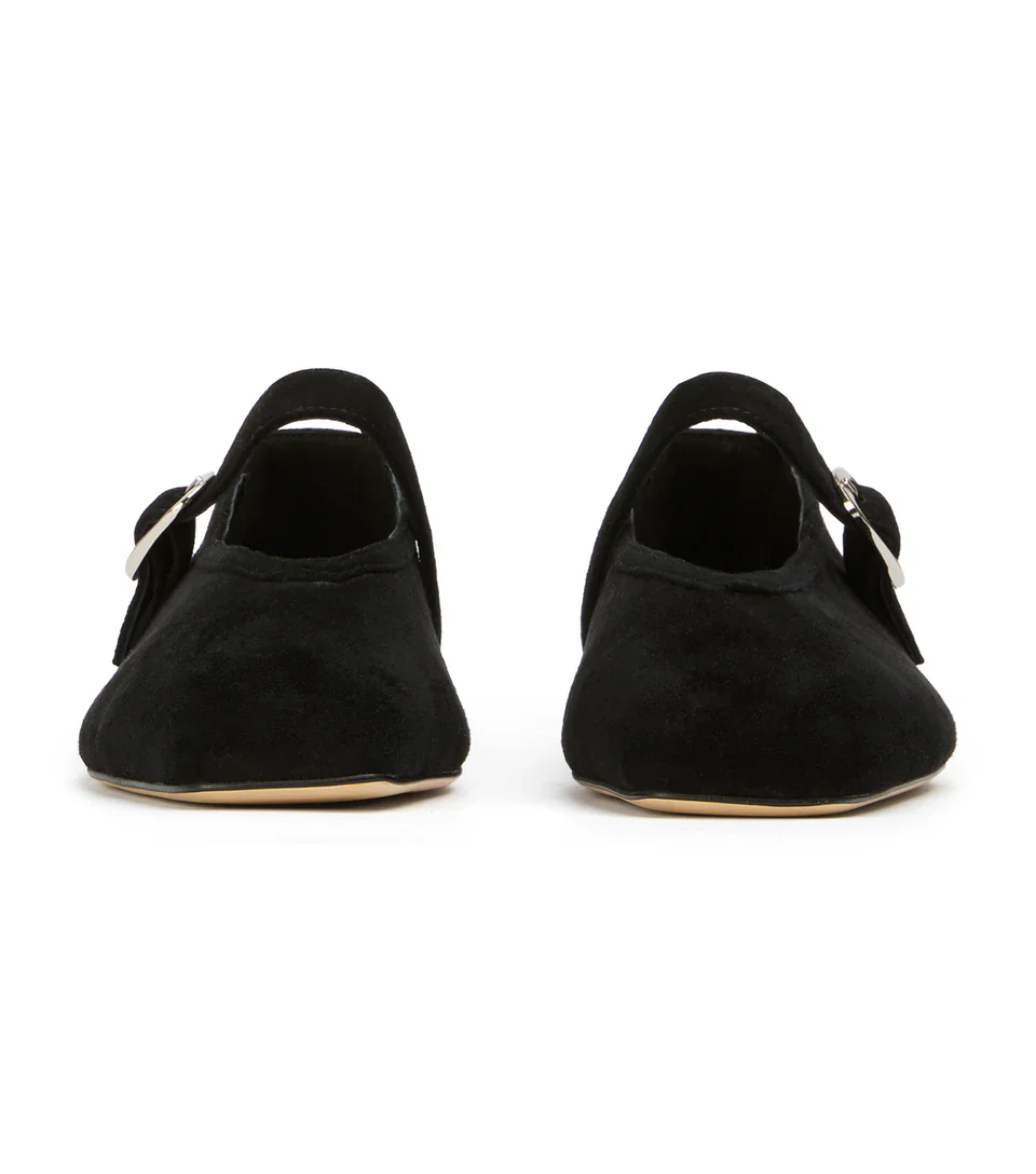 TONY BIANCO BOBBI MJ FLAT IN BLACK SUEDE - Image 4
