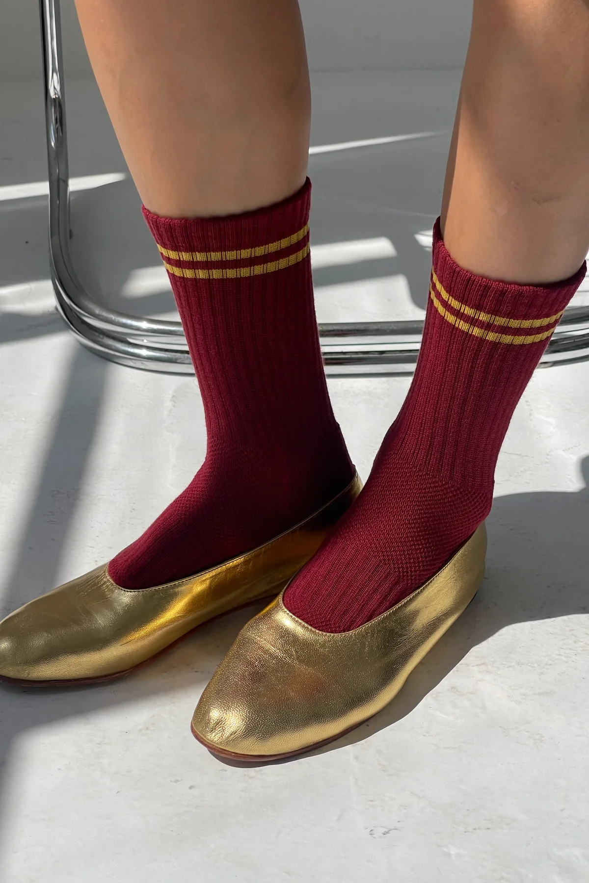 LEBON SHOPPE BOYFRIEND SOCKS CARDINAL - Image 4