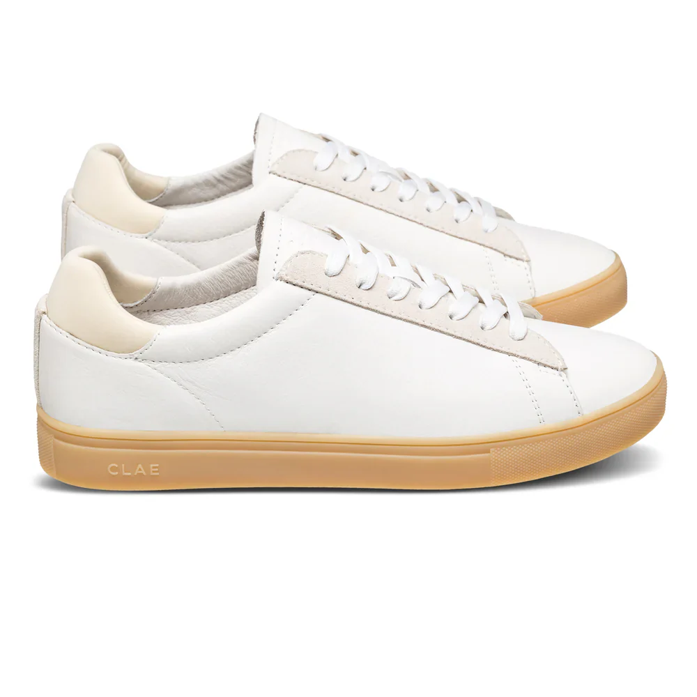 CLAE BRADLEY SNEAKERS WHITE OFFWHITE NAT GUM - Image 4