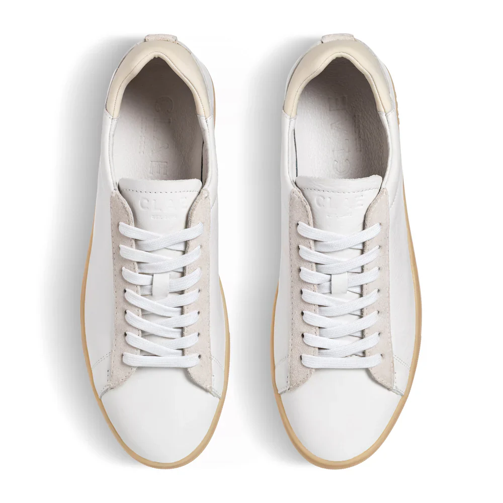 CLAE BRADLEY SNEAKERS WHITE OFFWHITE NAT GUM - Image 6