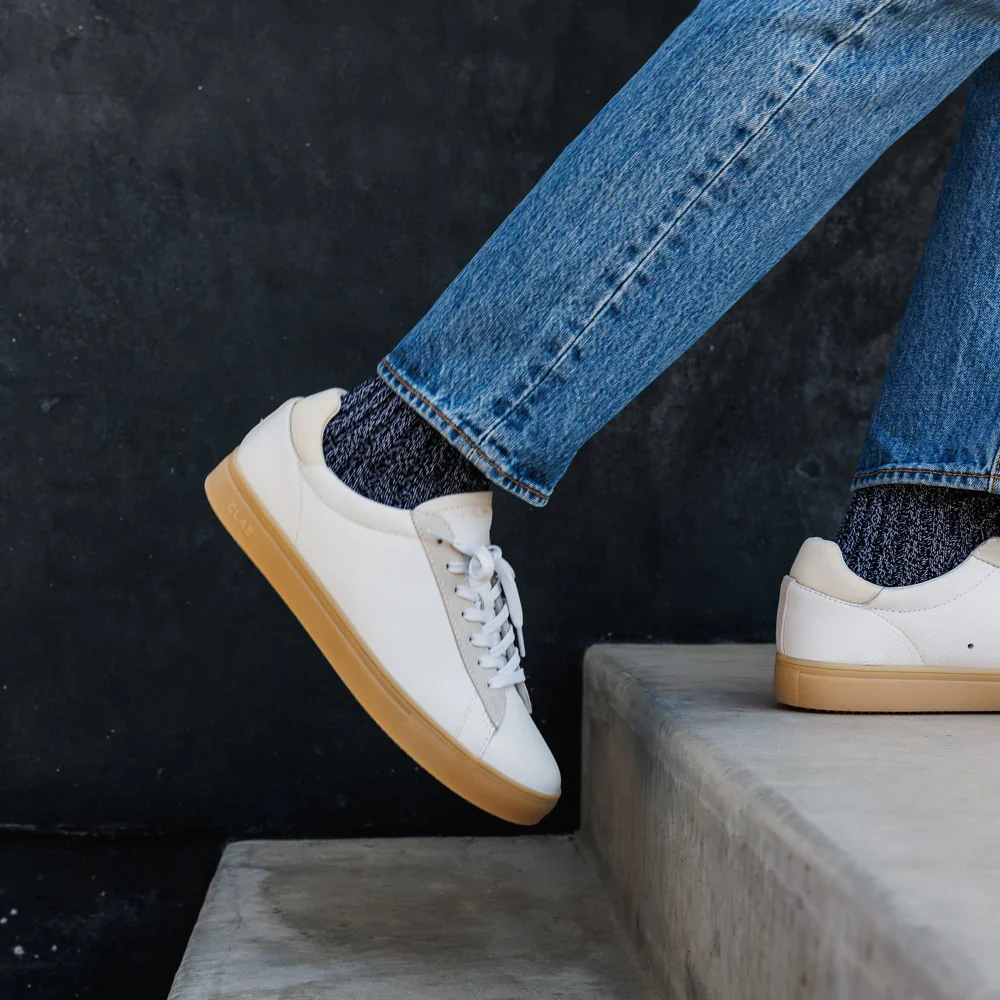 CLAE BRADLEY SNEAKERS WHITE OFFWHITE NAT GUM - Image 7