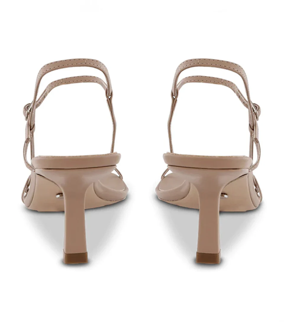 TONY BIANCO CAPRICE STRAPPY HEELS IN BLACK AND SKIN - Image 23