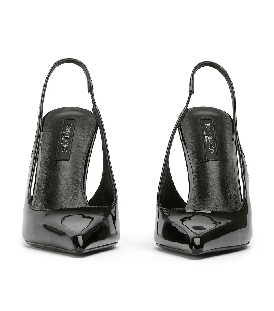 TONY BIANCO CHARLOTTE SLING BACK BLACK PATENT - Image 3