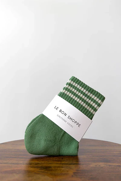 LE BON SHOPPE GIRLFRIEND SOCKS AVACADO - Image 2