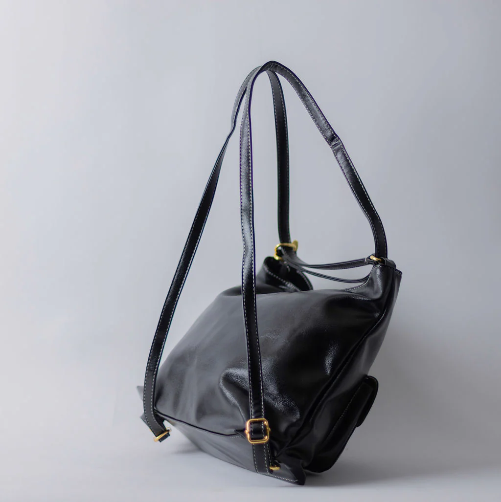 CONVERTABLE CONTRAST STITCH-BLACK - Image 7