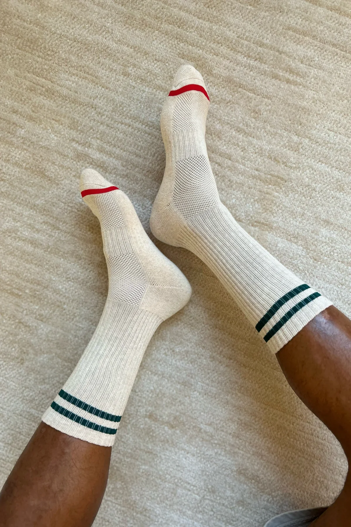 LEBON SHOPPE EXTENDED BOYFRIEND SOCK OATMEAL - Image 4