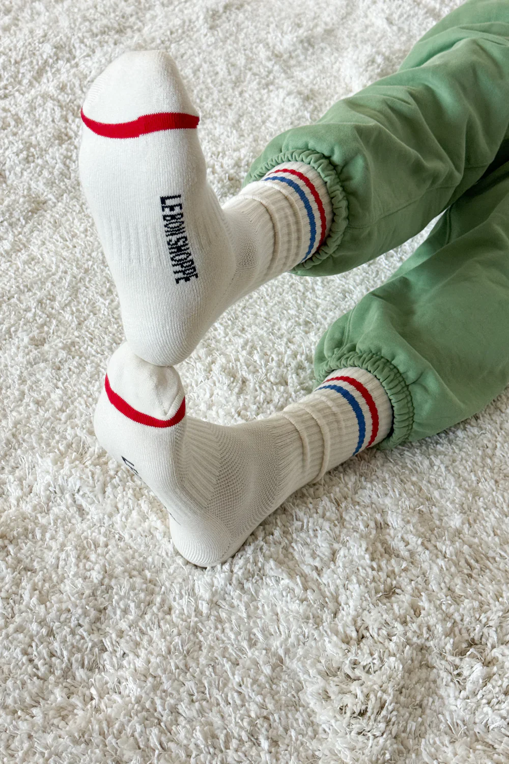 LE BON SHOPPE EXTENDED BOYFRIEND SOCKS MILK X - Image 4