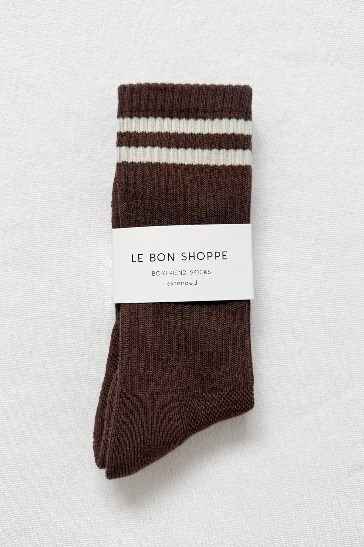 LEBON SHOPPE EXTENDED BOYFRIEND SOCKS WOOD X - Image 2