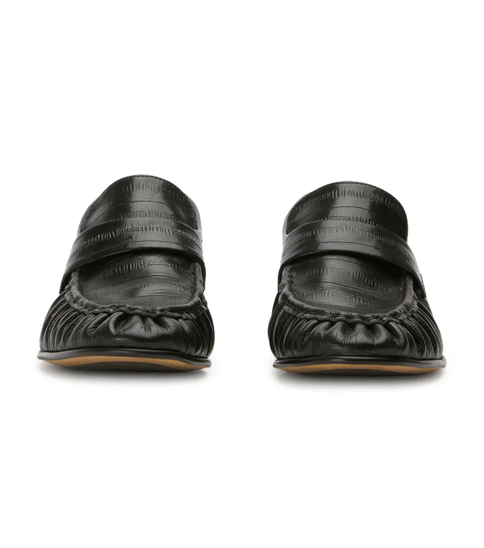 TONY BIANCO GATSBY LOAFERS BLACK ANGUILLE - Image 3