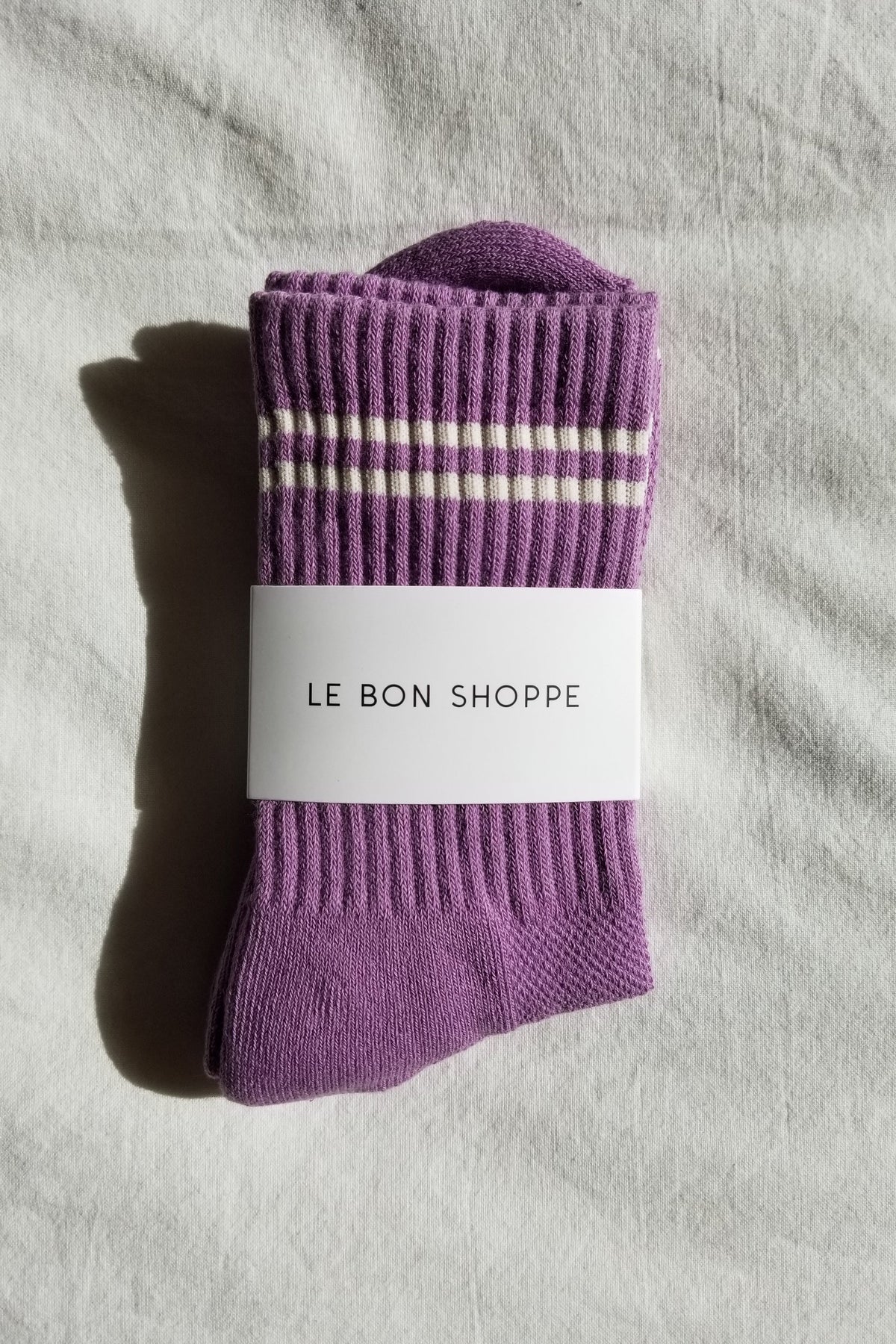 LEBON SHOPPE BOYFRIEND SOCKS GRAPE - Image 4