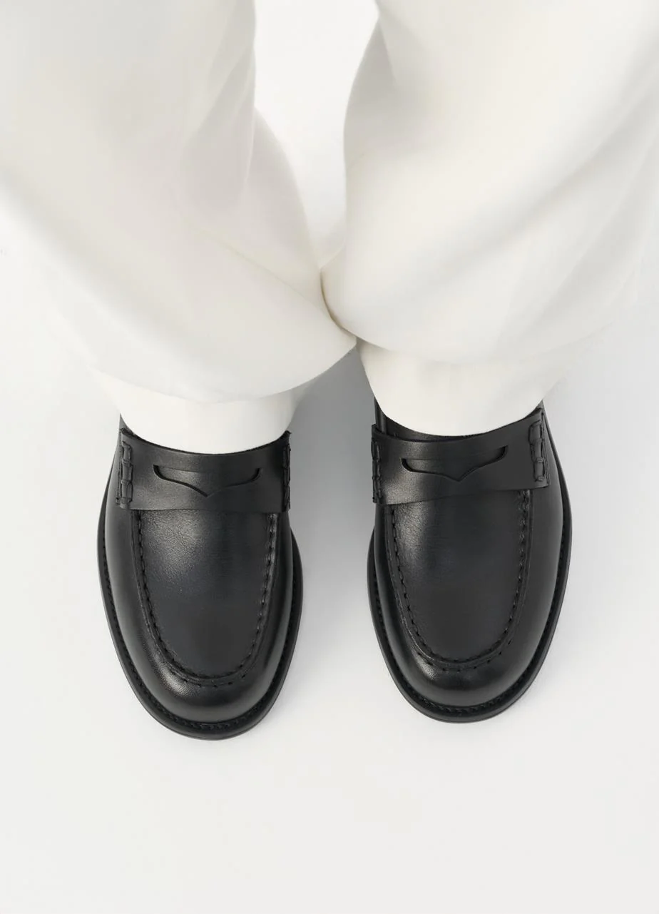 VAGABOND LINN PENNY- BLACK LEATHER - Image 5