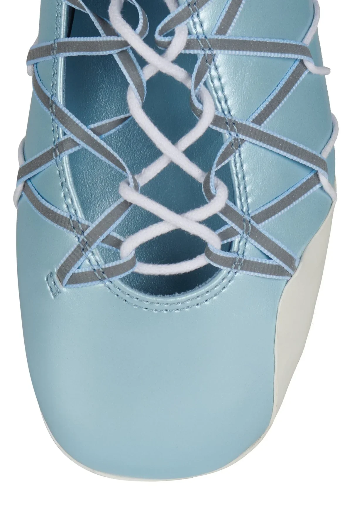 JEFFREY CAMPBELL M-V-P FLATS IN METALIC BLUE - Image 3