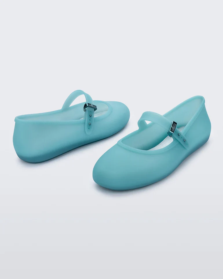 MELISSA SOFT BALLERINA FLATS IN MILKY BLUE - Image 4