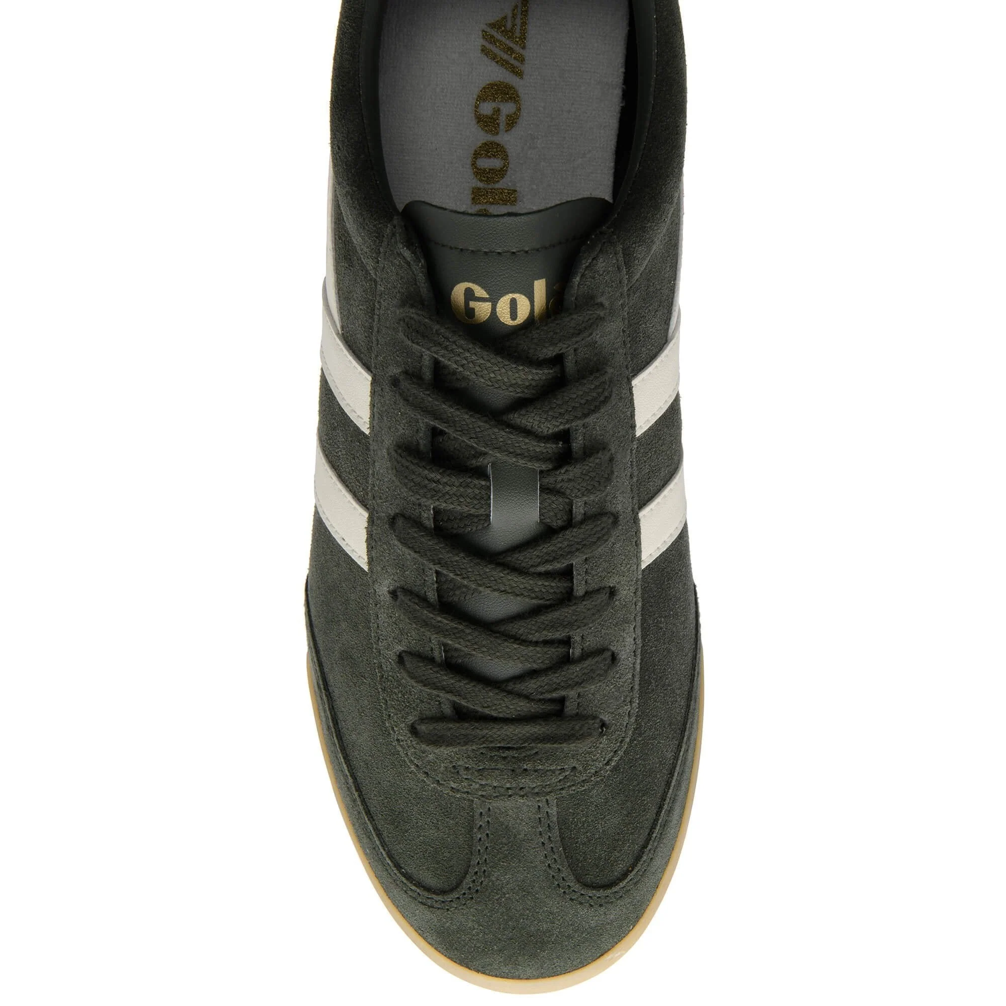 GOLA MEN'S APOLLO SNEAKERS DARK KHAKI WHITE GUM - Image 3