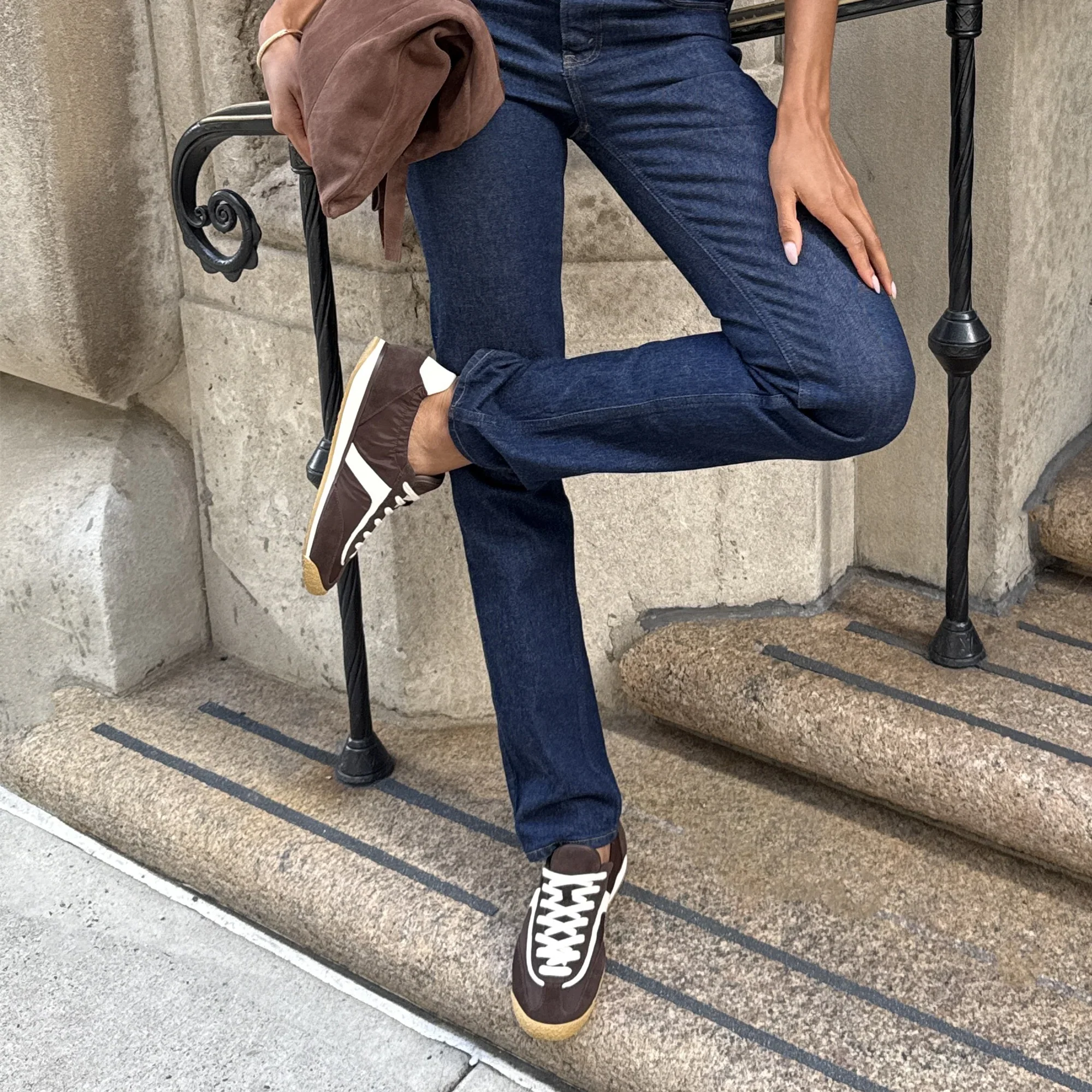 DOLCE VITA SARIYA SNEAKER BROWN NYLON - Image 5