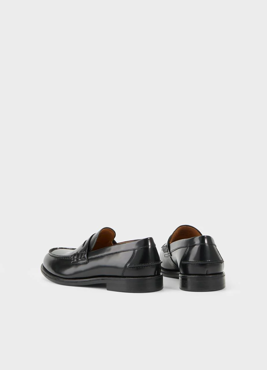 VAGABOND STEVEN LOAFERS BLACK POLISH LEATHER - Image 3