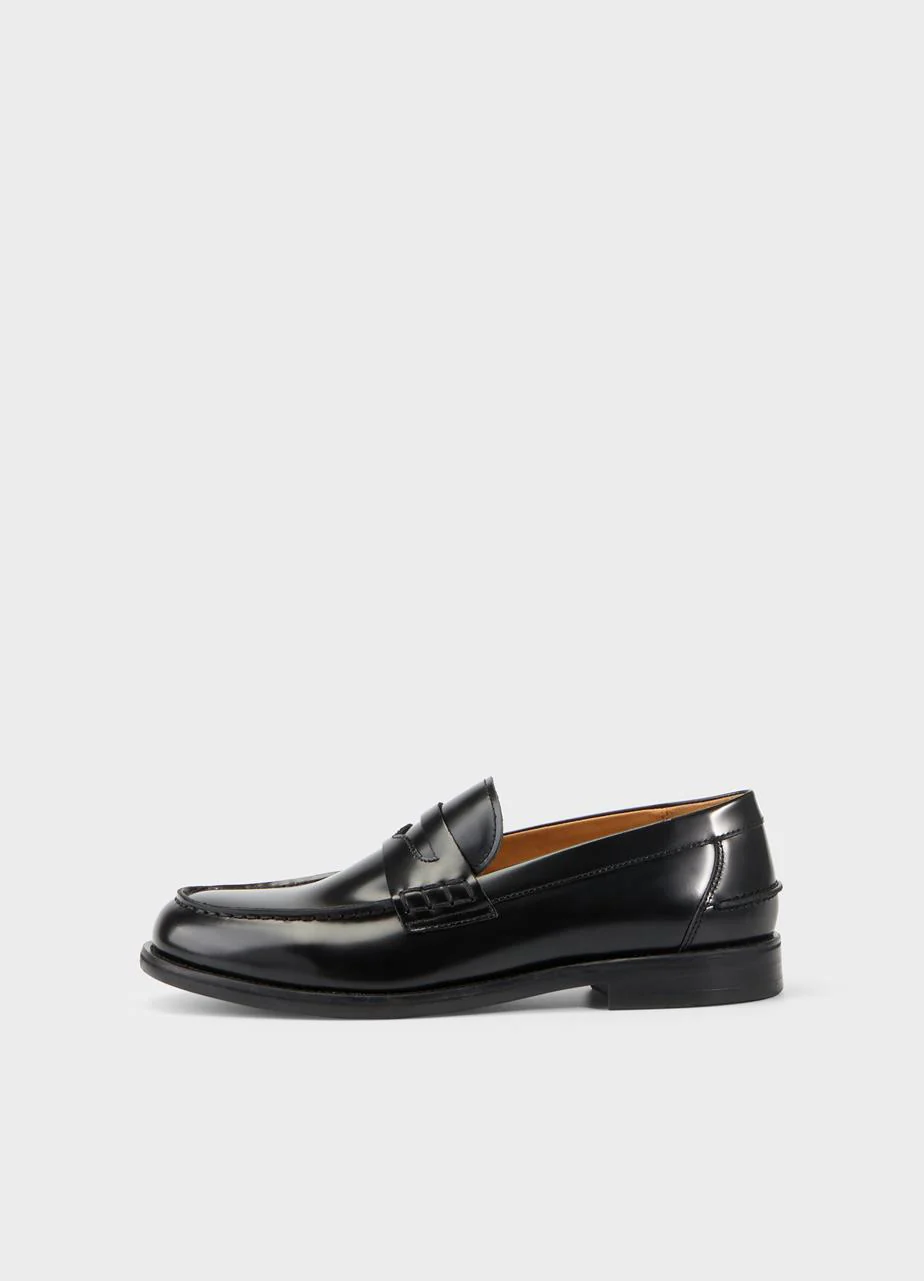 VAGABOND STEVEN LOAFERS BLACK POLISH LEATHER - Image 5
