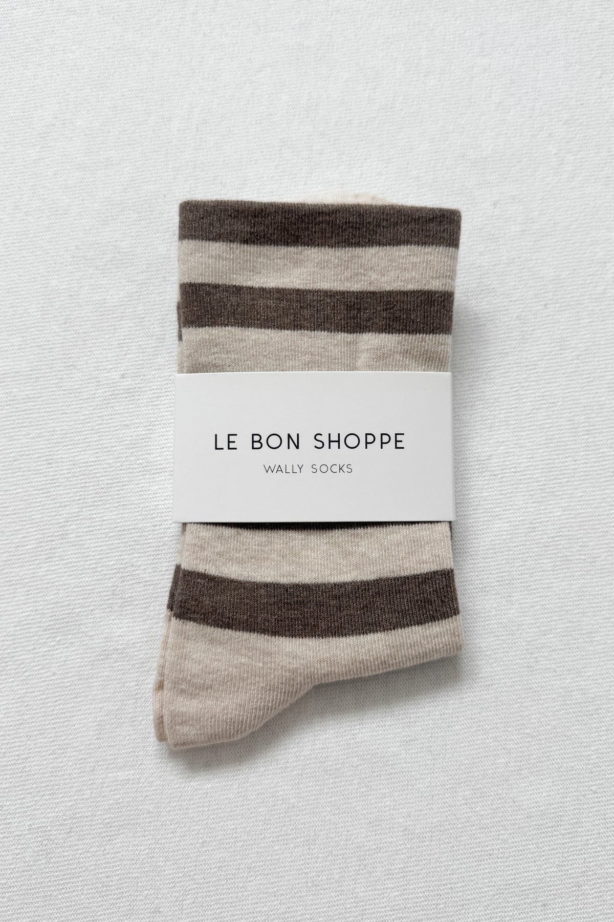 WALLY SOCKS WIDE BROWN STRIPE - Image 3